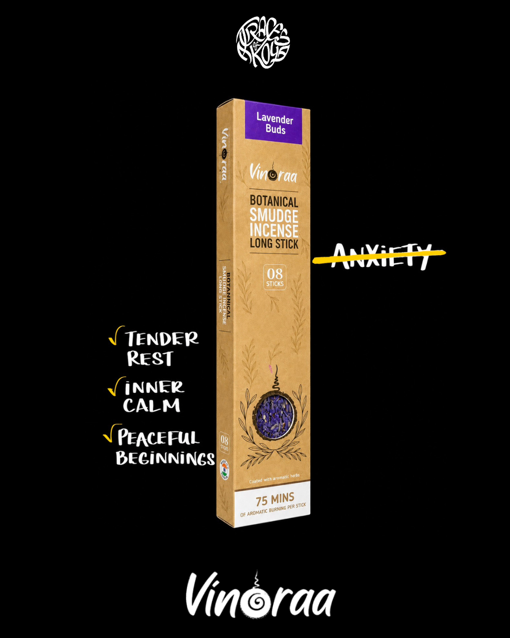 Lavender | 8 Sacred Natural Incense Sticks |