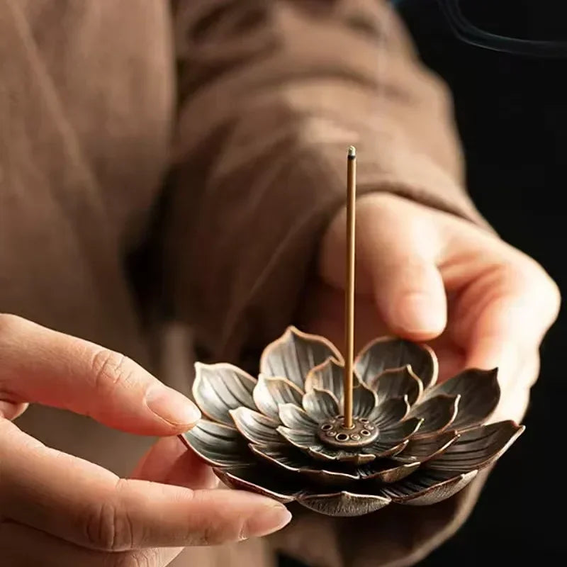 Porous Lotus Incense Holder | Zen Incense Burner Tray